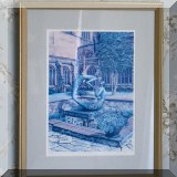 A08. Framed print. 